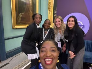 Dr Comfort Asokoro Ogaji, ED Women in Mininh Africa (WiM-Africa), Stacy Hope, MD Women in Mining UK, Faith Mutete, WiM-Africa Coordinator in Zimbabwe and other WIM100 awardees in London November 2024