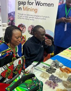 Mrs Rita Babatunde of Women in Mining Africa (WiM-Africa), Exhibitor at HERAFCFTA engagement Event in Abuja. The only Solid Mineral Exhibitor at the event