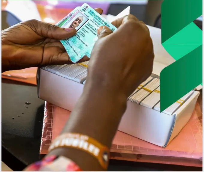 Nigerian voter pre-registration process with INEC voter card.