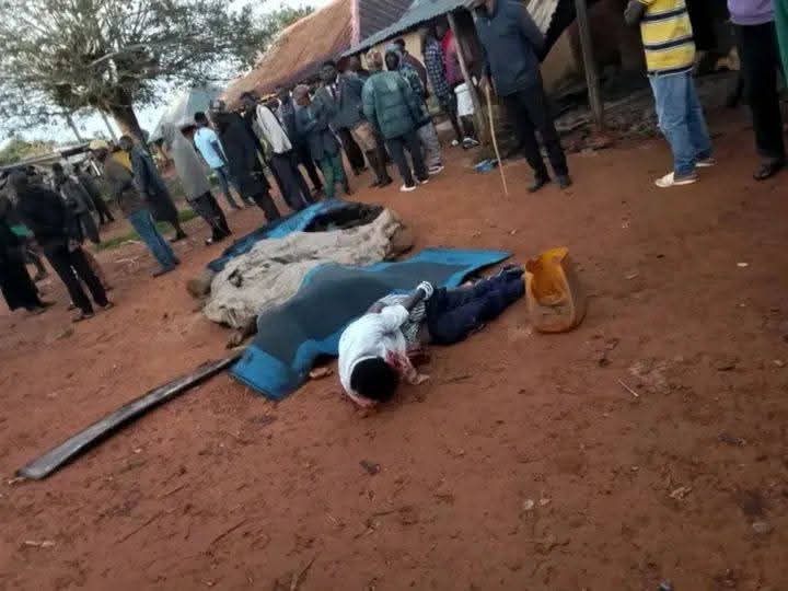 Scene of attack in Bokkos, Plateau where 6 people were killed by gunmen.