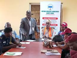 NEMA officials and state representatives discuss emergency preparedness strategies in Nigeria.