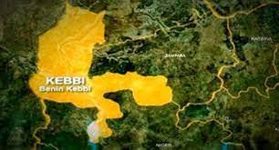 Map highlighting Kebbi State in Nigeria with areas affected by kidnappings.